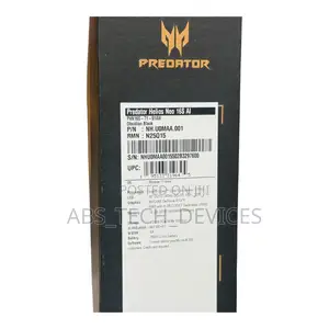 New Laptop Acer Predator Helios 16 AI 16GB Intel Core Ultra 9 SSD 1T