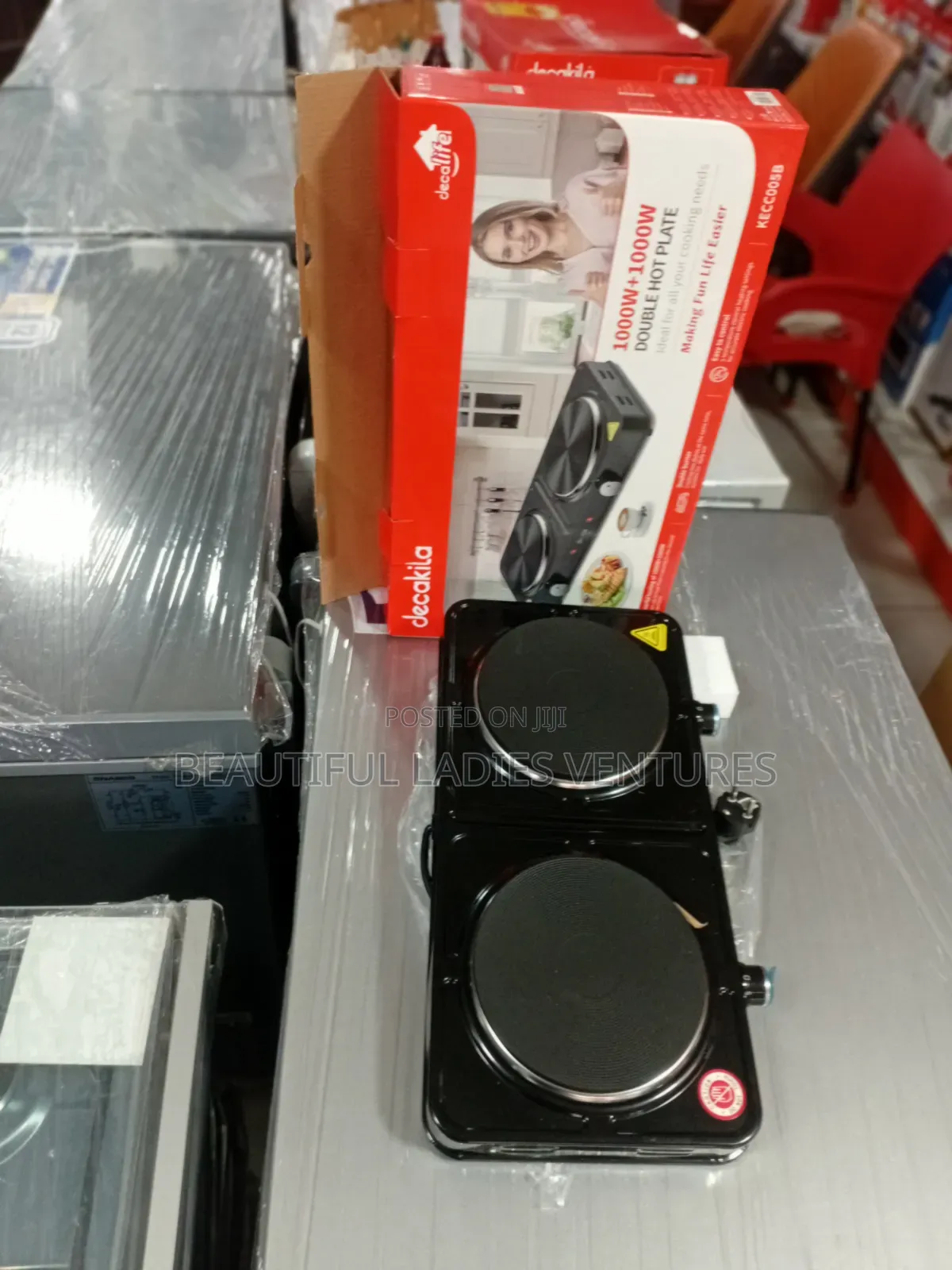 Decakila Portable Double Hot Plate With Adjustable Heat