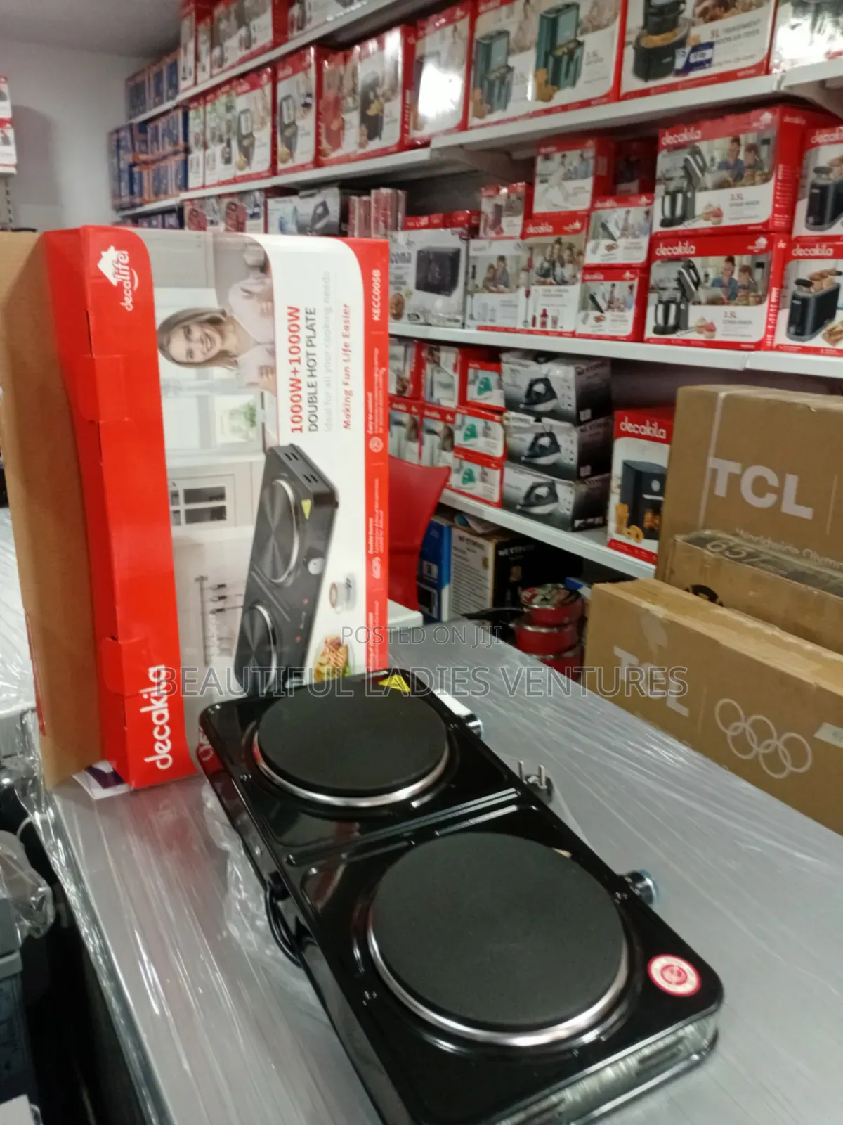 Decakila Portable Double Hot Plate With Adjustable Heat