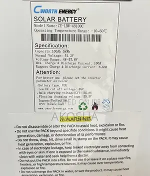 Cworth Solar Battery