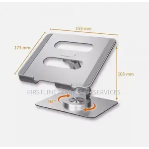 Adjustable Laptop Stand With 360-Degree Rotating Base,