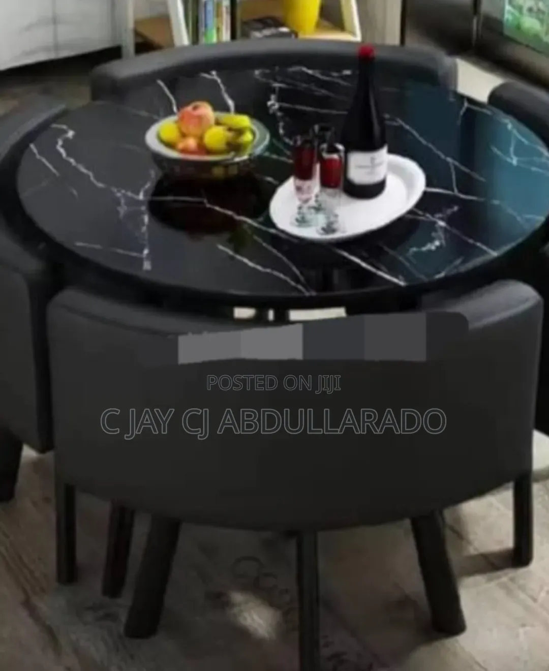 Dinner Table Set Up With 4 Chairs