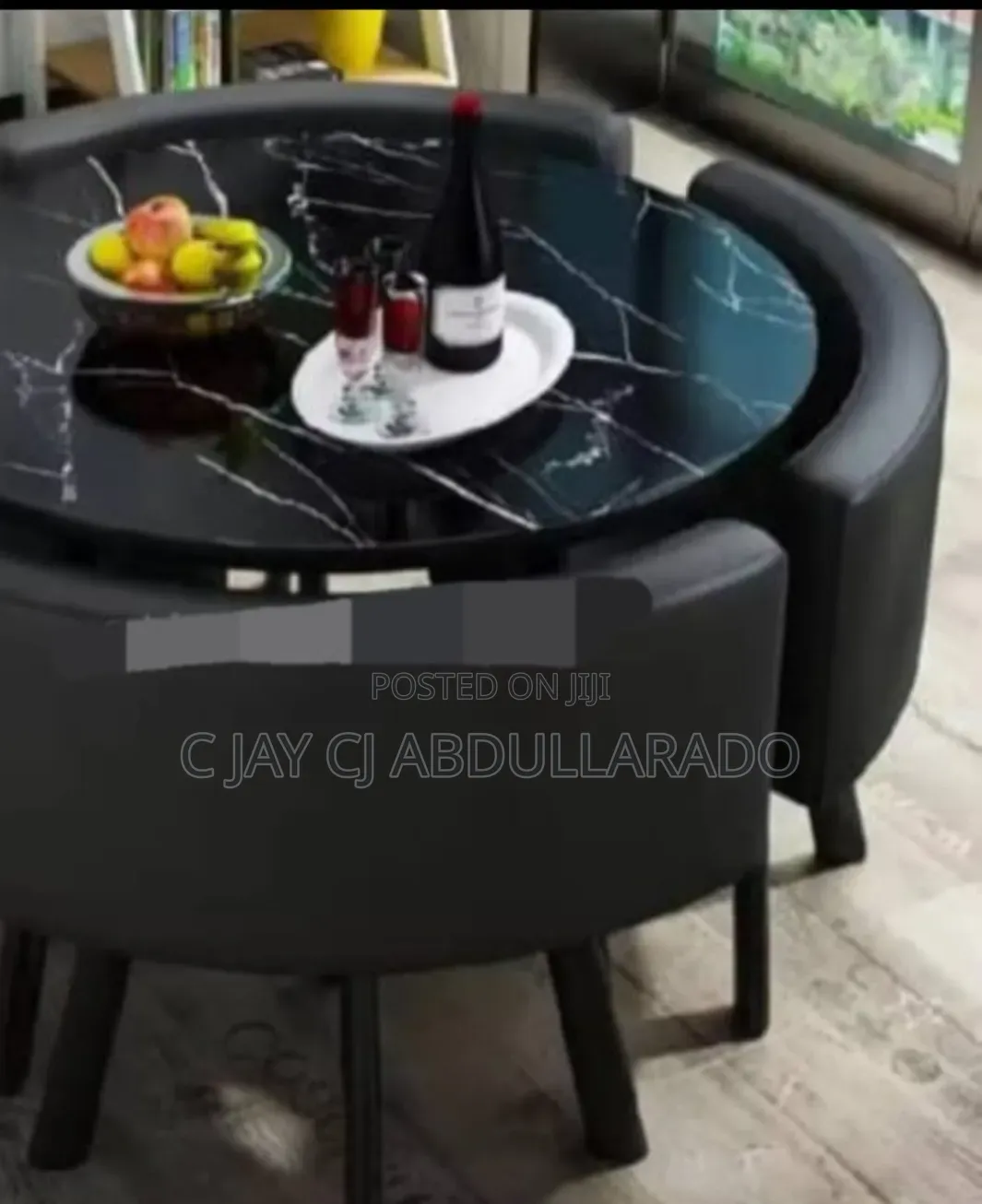 Dinner Table Set Up With 4 Chairs
