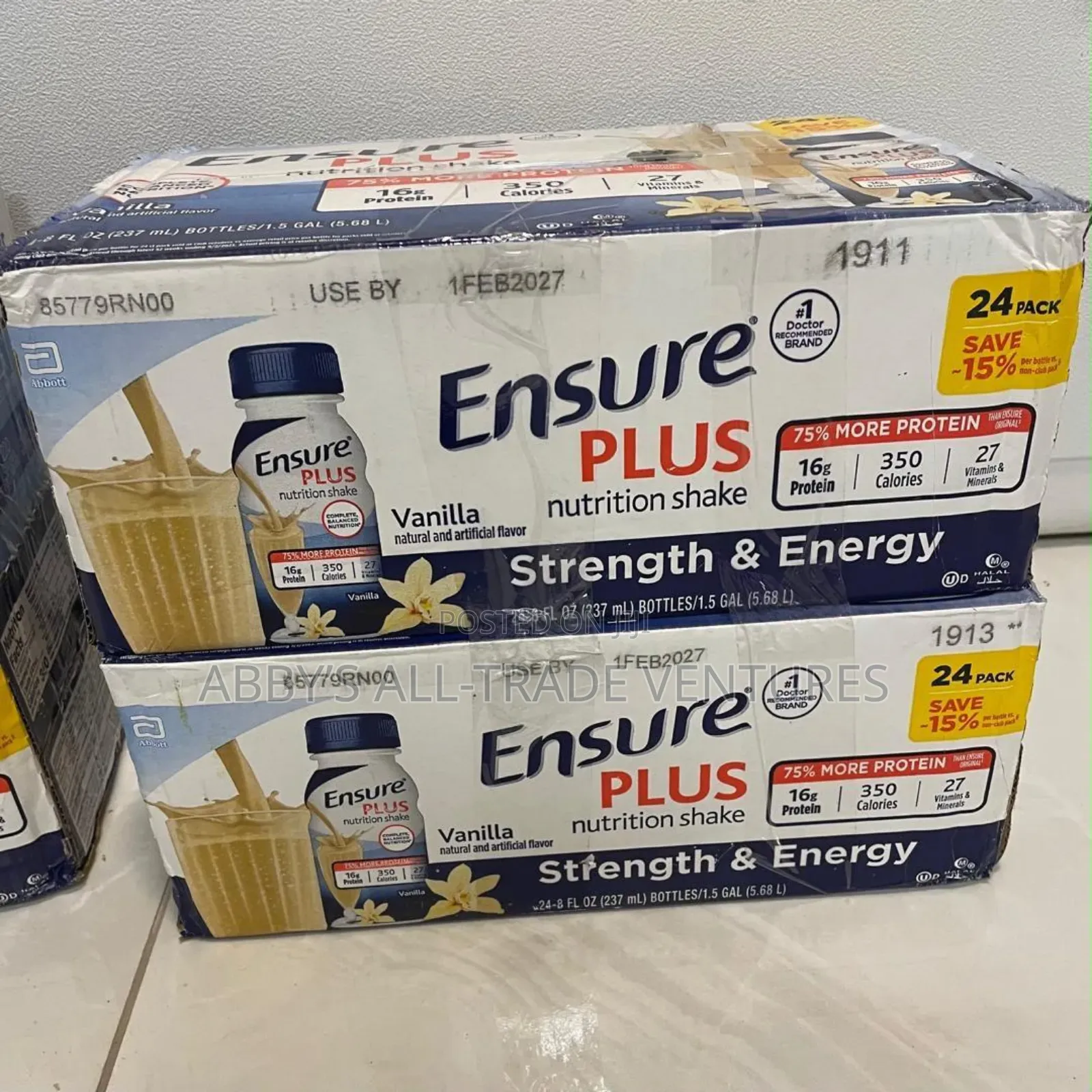 Ensure Plus Nutrition Shake – Vanilla 24 Pack