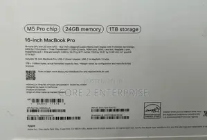 New Laptop Apple MacBook Air 2026 M5 24GB Apple M5 Pro SSD 1T