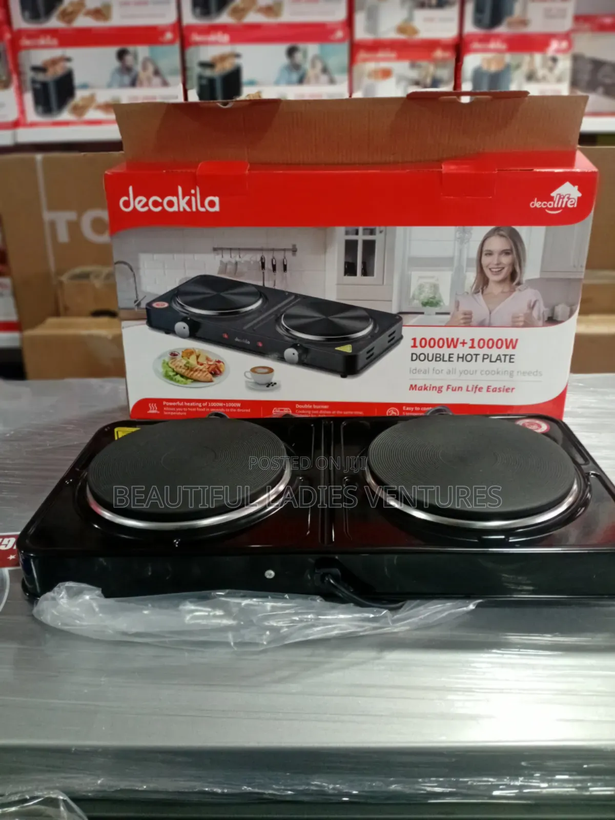 Decakila Double Plate Cooker – Safe Reliable