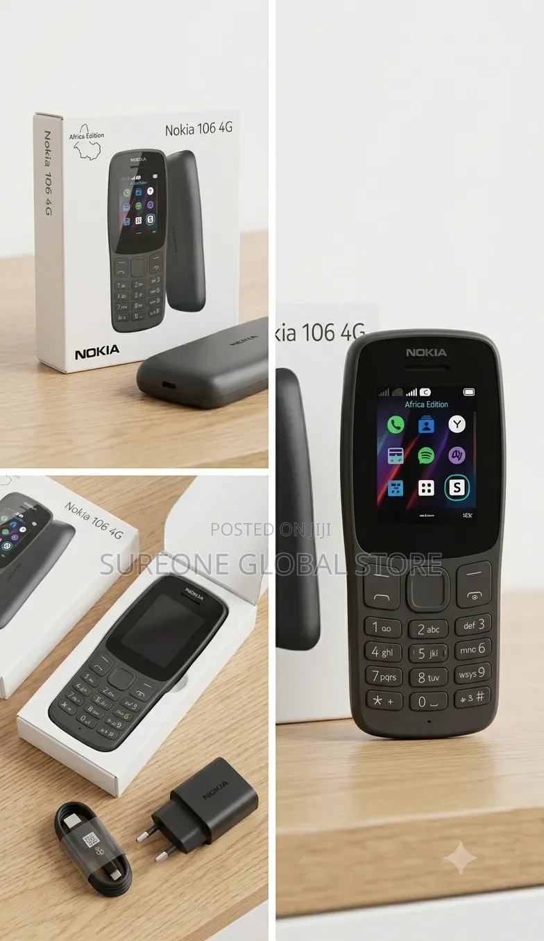 New Nokia 106 Black