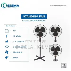 16 Inch 3 in 1 Standing Fan