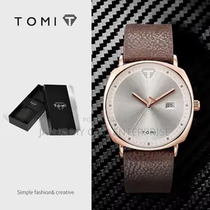Tomi Mens Luxury Business Leather Watch