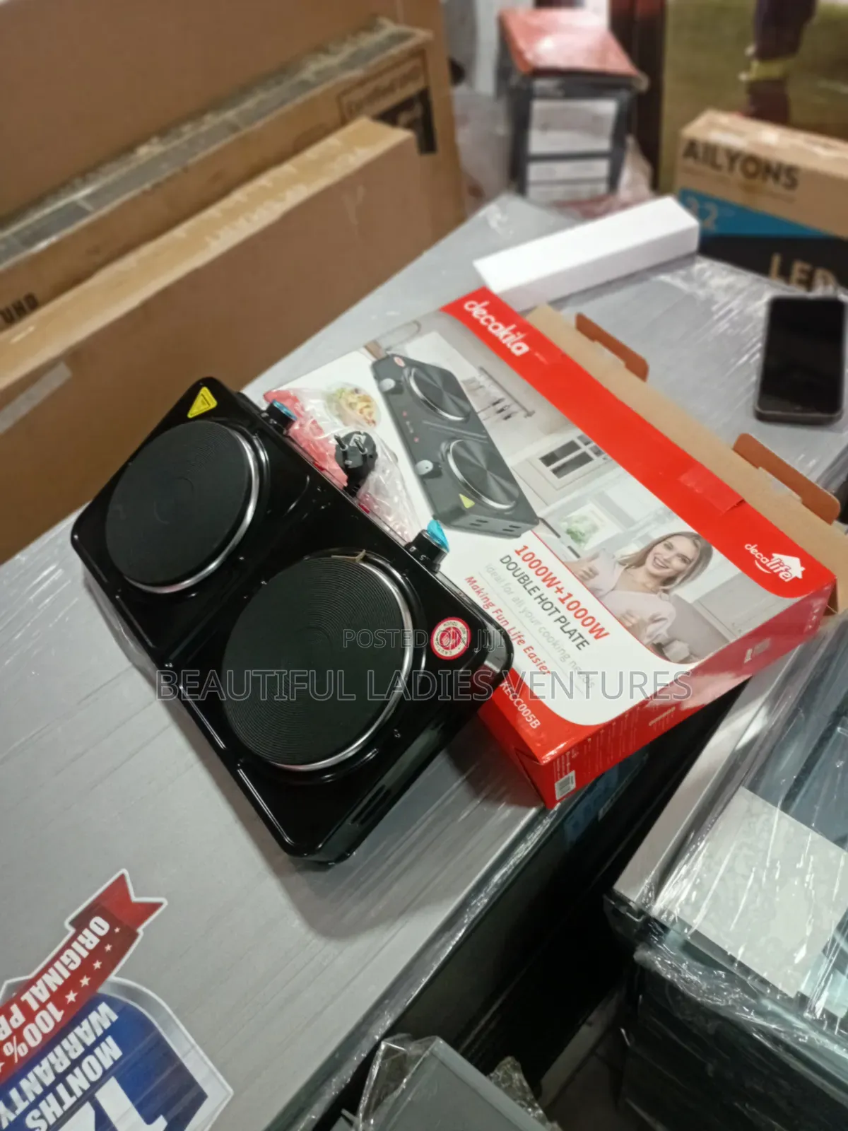Decakila Dual Heating Plate for Convenient Cooking