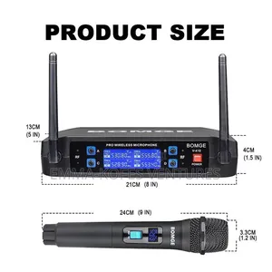 Bomge V410 4 Channel Dynamic Wireless Microphone System