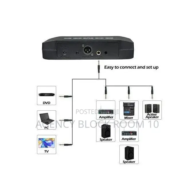Bomge V410 4 Channel Dynamic Wireless Microphone System