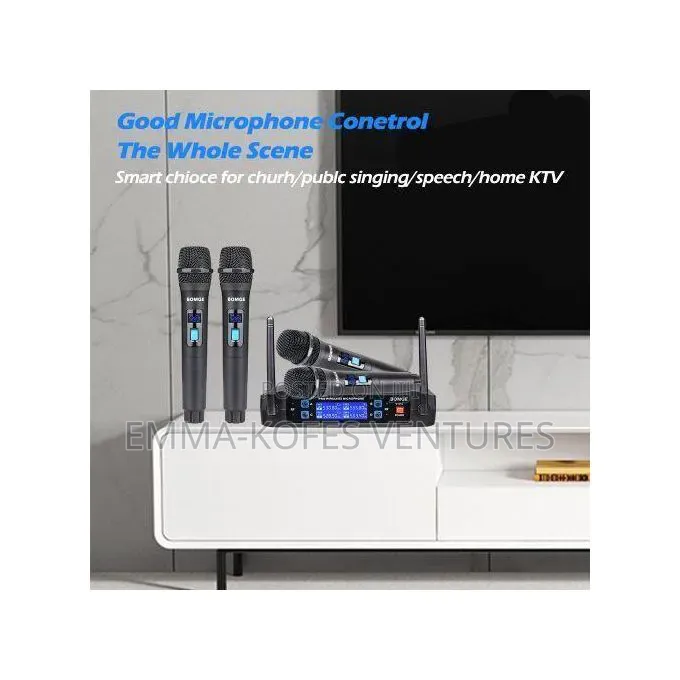 Bomge V410 4 Channel Dynamic Wireless Microphone System