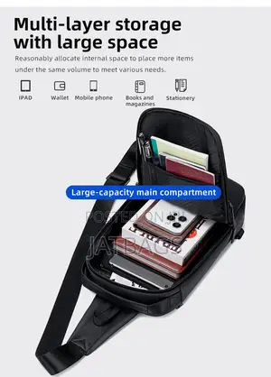 Golden Wolf Sling Chest Crossbody Waterproof Bag (Free Delivery)