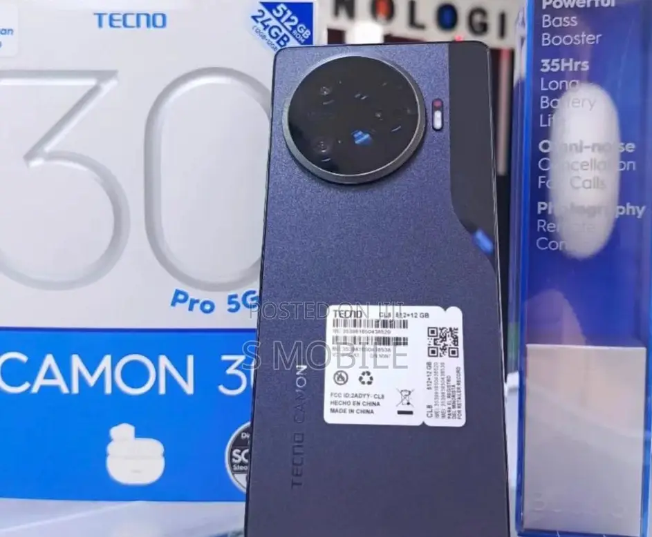 New Tecno Camon 30 Pro 5G 512 GB Black