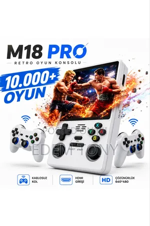 M18pro Handheld Game Console Dual Handle 3.5” Screen With 10000+ Games