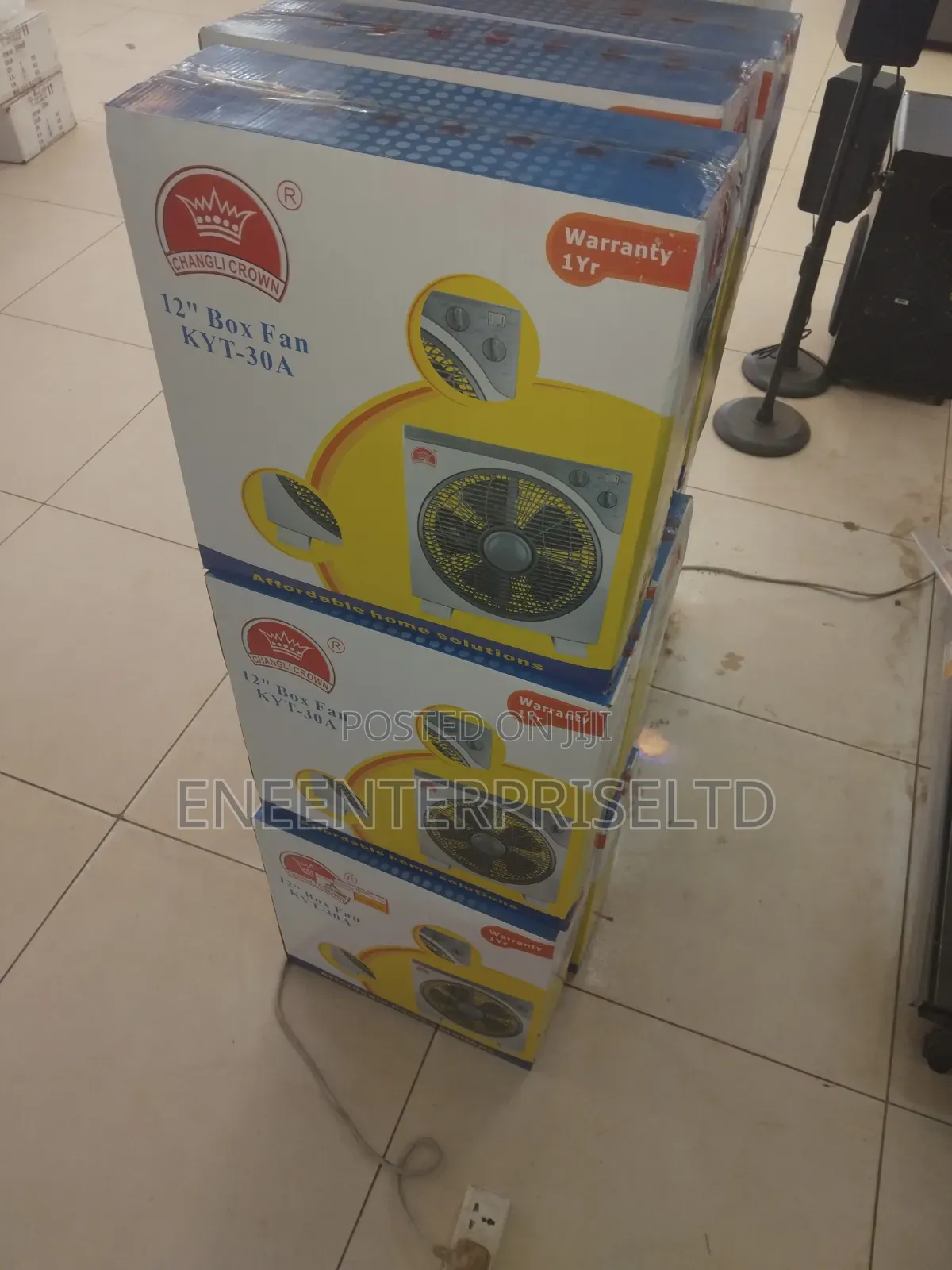 12" Box Table Fan for Sale