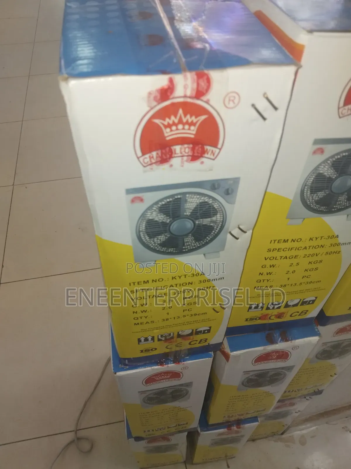 12" Box Table Fan for Sale