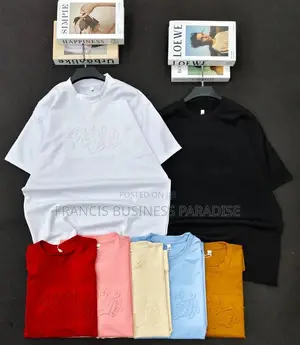 High-Quality Thick Cotton Round Neck T-Shirts (Bulk Available)