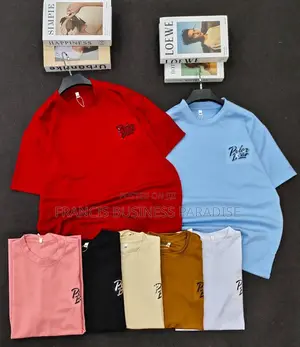 High-Quality Thick Cotton Round Neck T-Shirts (Bulk Available)