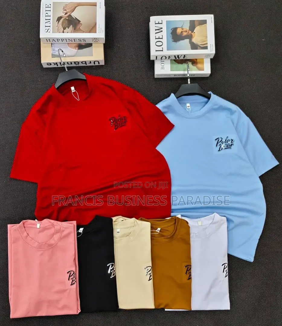 High-Quality Thick Cotton Round Neck T-Shirts (Bulk Available)