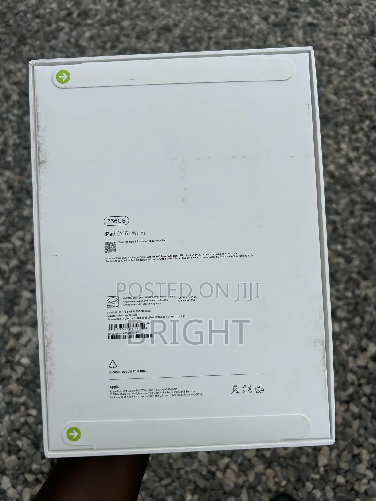 New Apple iPad Wi-Fi 256 GB Silver