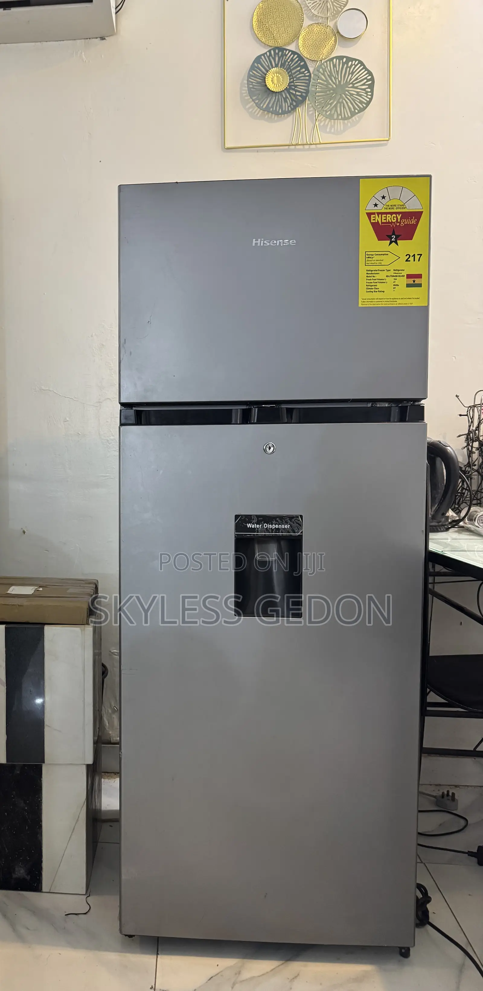 Hisense Fridge With Water Dispenser Almost New