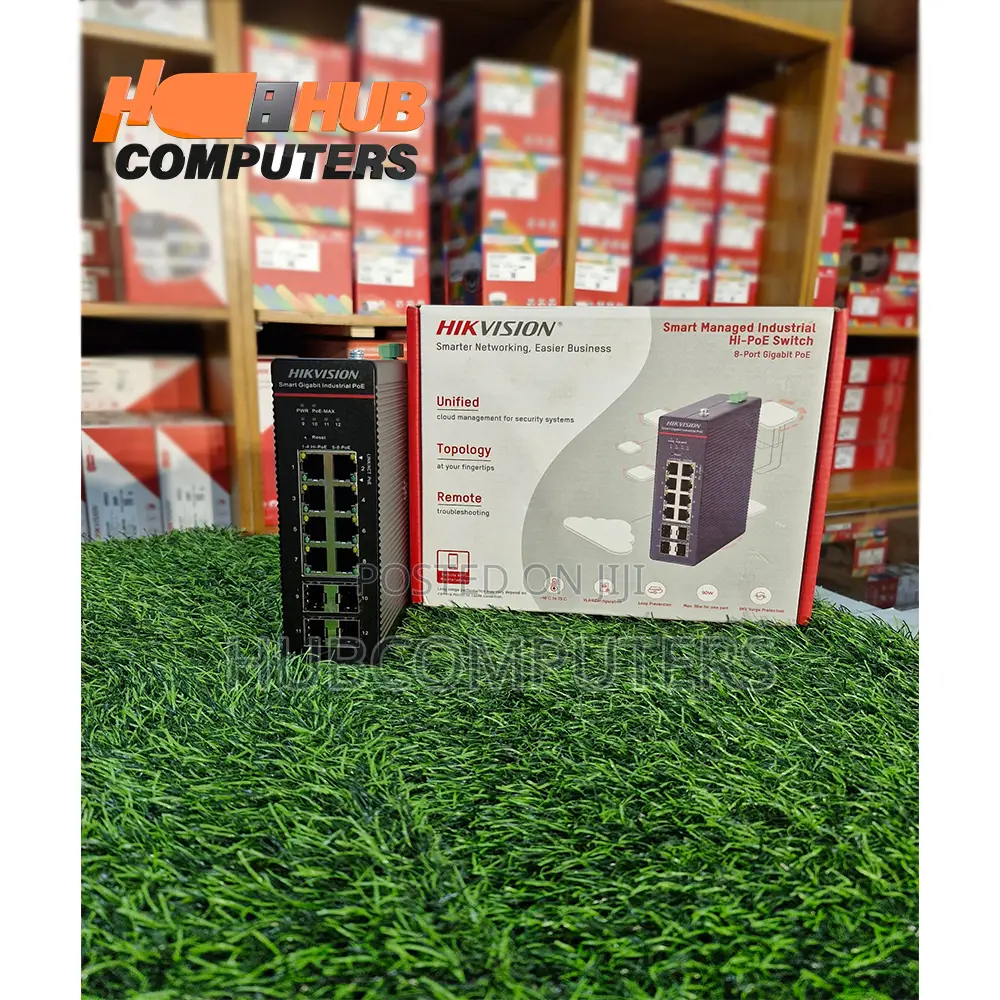 Hikvision Ds-3t1512hp-Si-8p4f 8 Port Gigabit Poe Managed Hi-Poe Switch