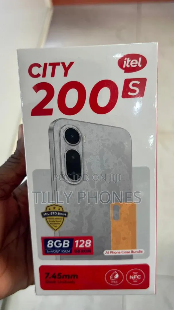 New Itel City 200 128 GB Black