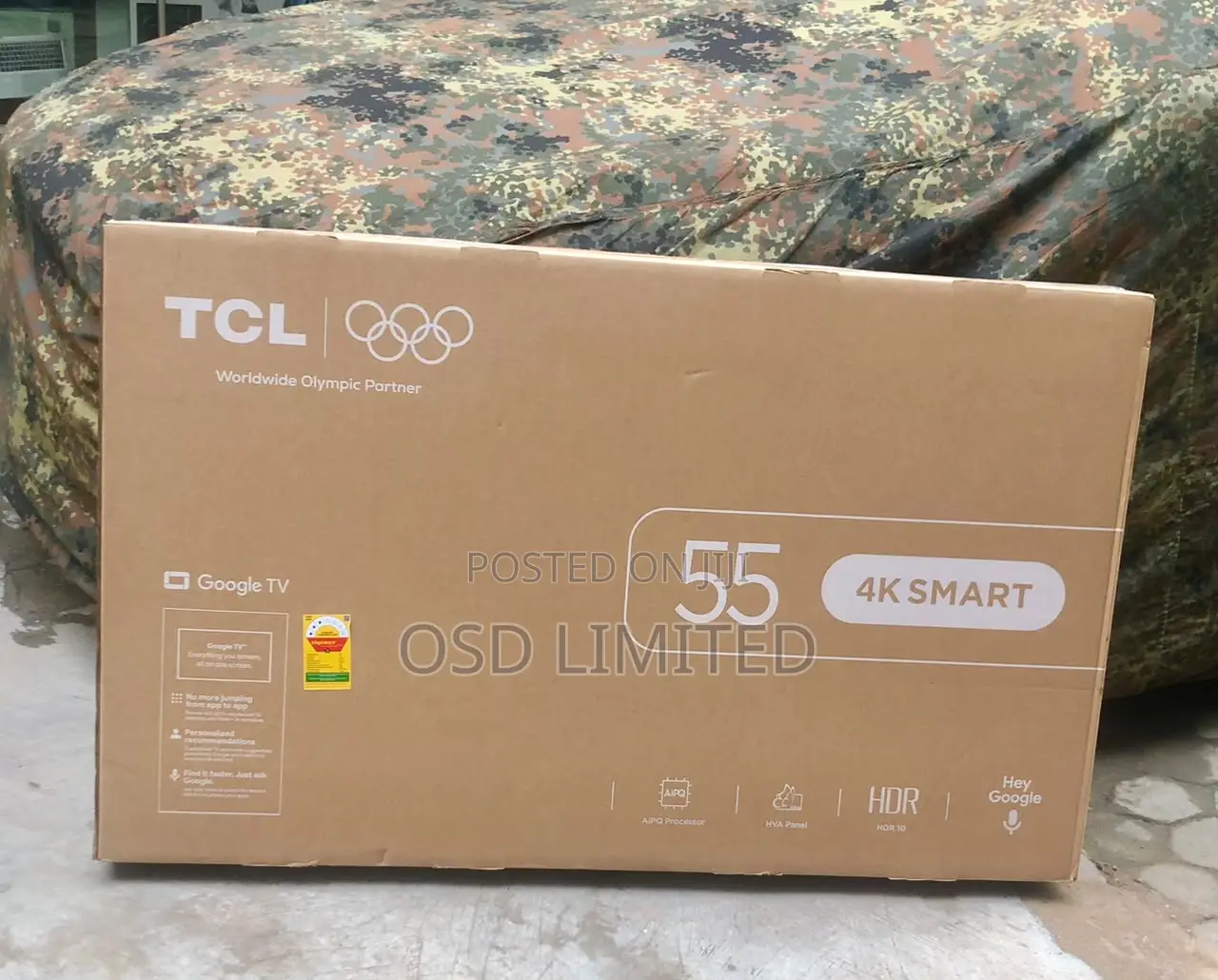 TCL 55" Smart Google Tv: Smooth Motion With Memc