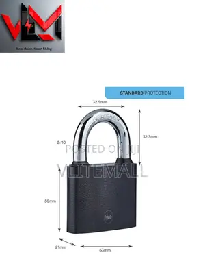 Yale 60mm Iron Padlock Black Y111b/60/132/1