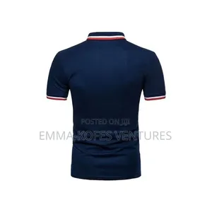 Men's Polo Shirt Embroidery T-Shirt Casual Office Can Stand Up Collar