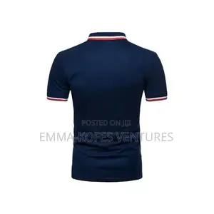 Men's Polo Shirt Embroidery T-Shirt Casual Office Can Stand Up Collar