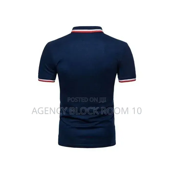Men's Polo Shirt Embroidery T-Shirt Casual Office Can Stand Up Collar