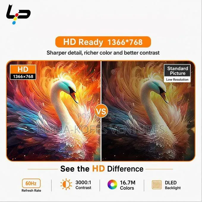Smart Tv 32 , Android 14.0 , 1+8g, Frameless , Hd, Wifi, 2 Hdmi 2 Usb