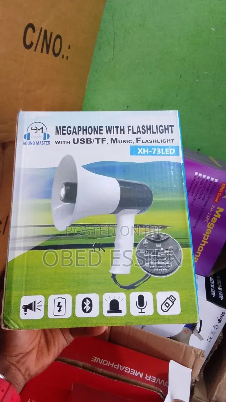 Megaphone With Flashlight