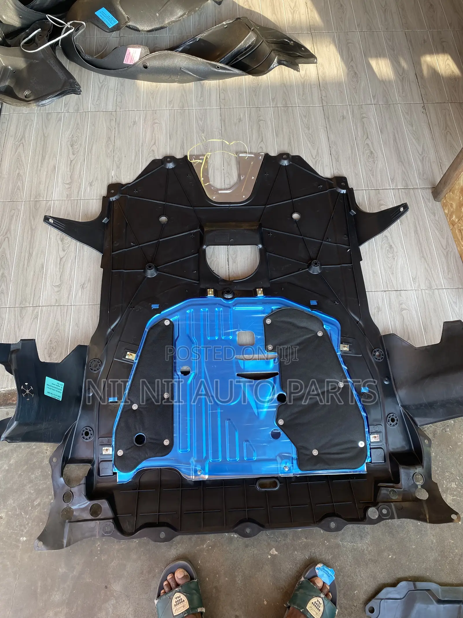 Car Engine Under Panels