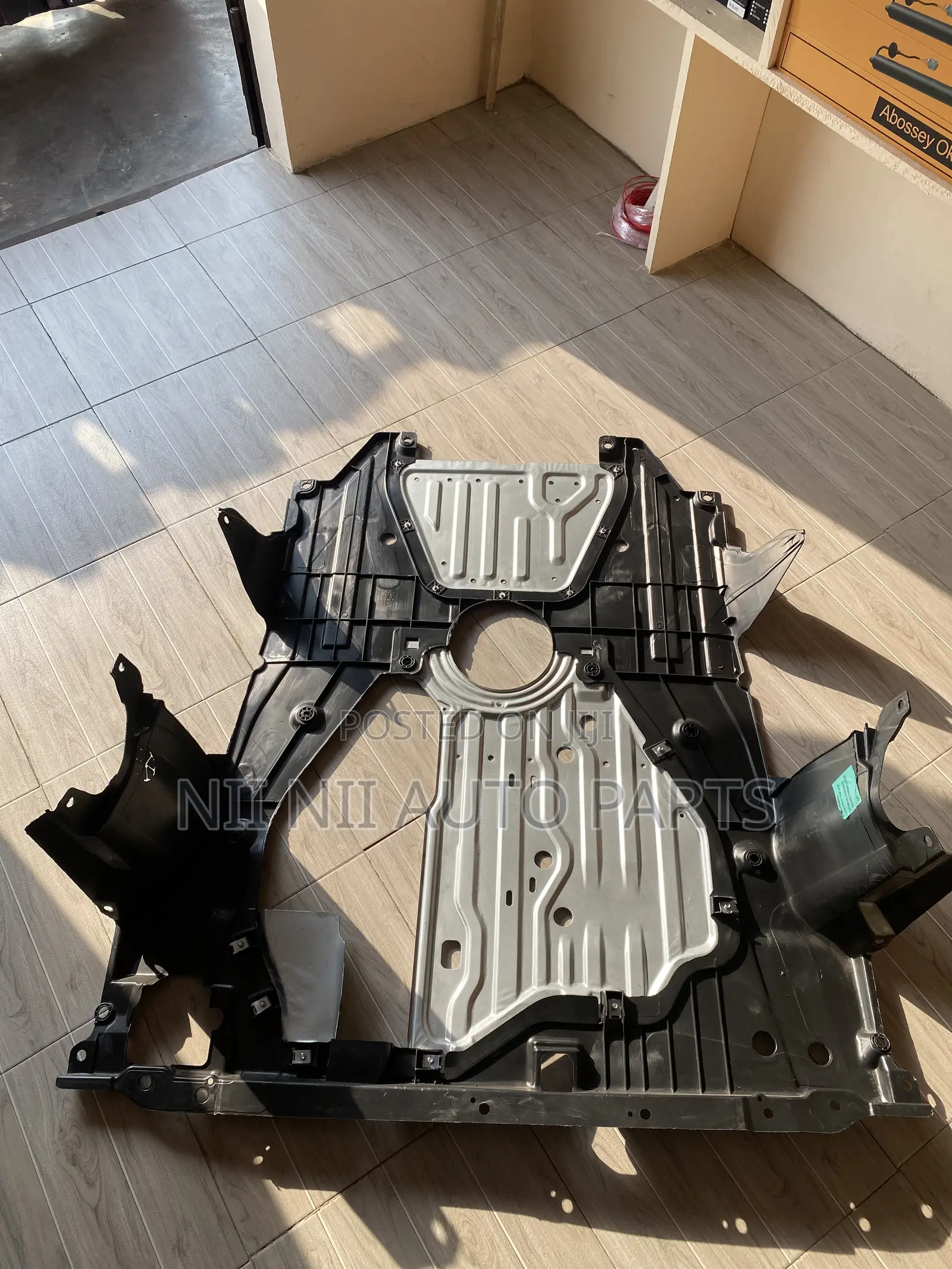 Car Engine Under Panels