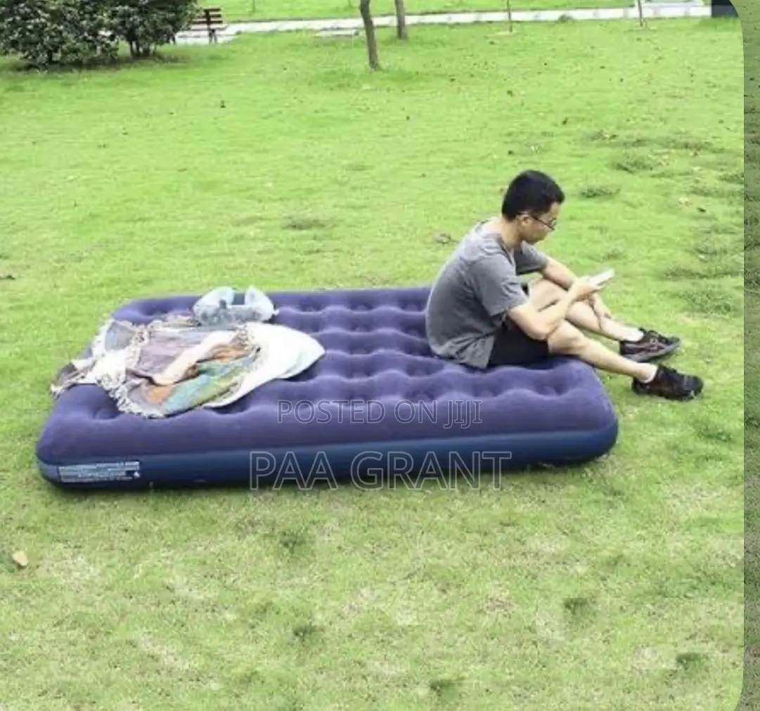 Reset ,Relax Anywhere ,Inflatable Air Mattress Plus Free Pump