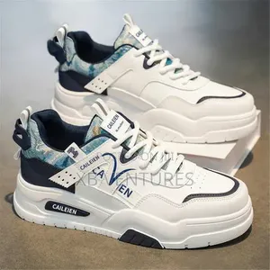 Aidailu Men's Breathable Sneakers - White