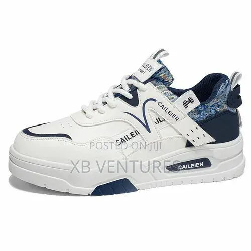 Aidailu Men's Breathable Sneakers - White
