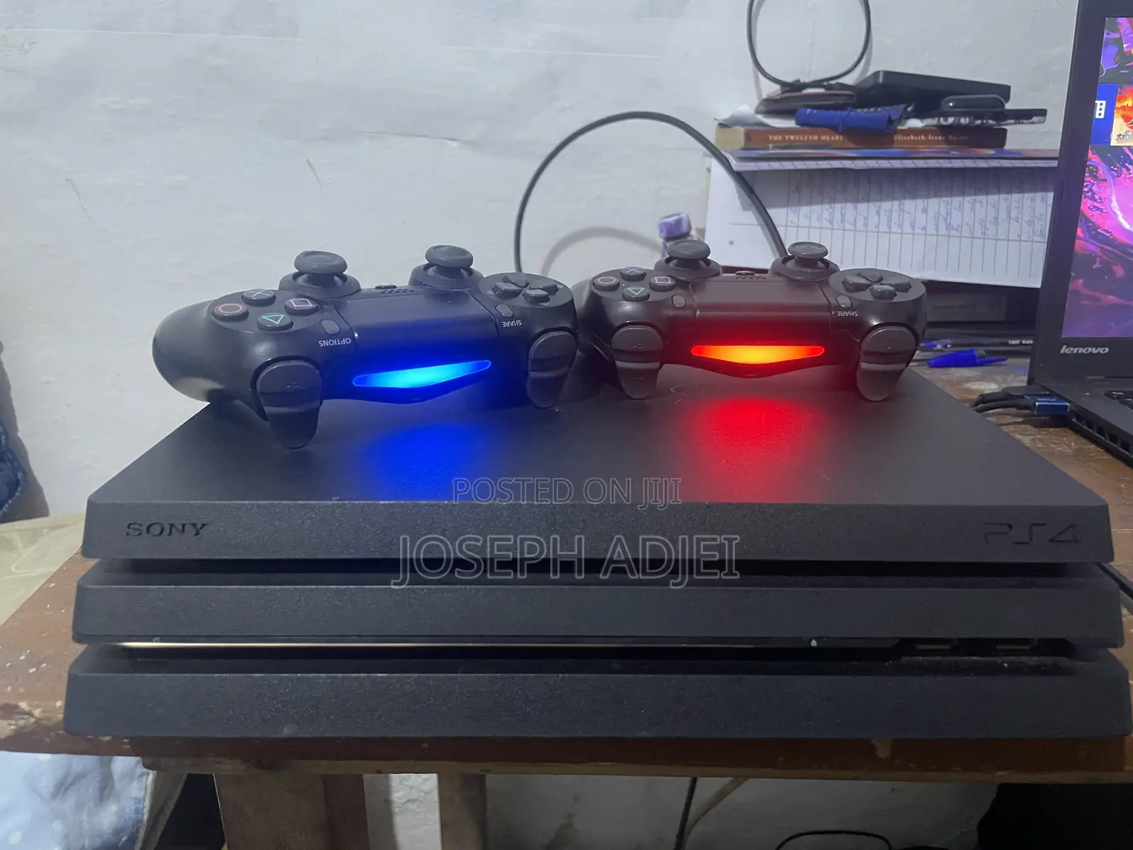 Ps4 Pro With Two Original Controllers, Accessories and 7 Games