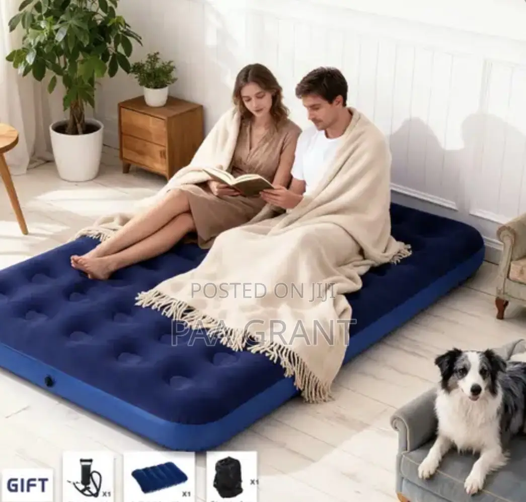 Compact ,Comfortable Reliable(Double Size Air Mattress + Free Pump