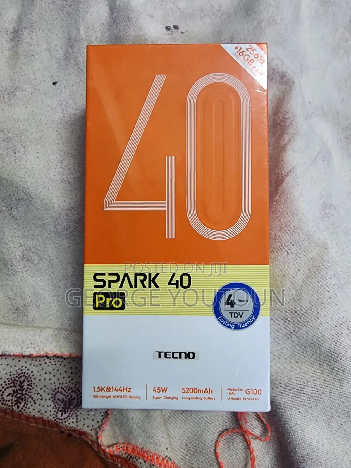 New Tecno Spark 40 Pro 256 GB Black