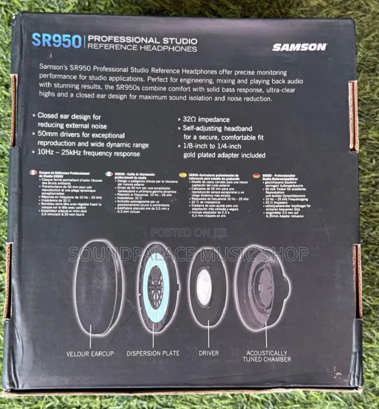 Samson Sr950 Professional Studio Reference Headphones