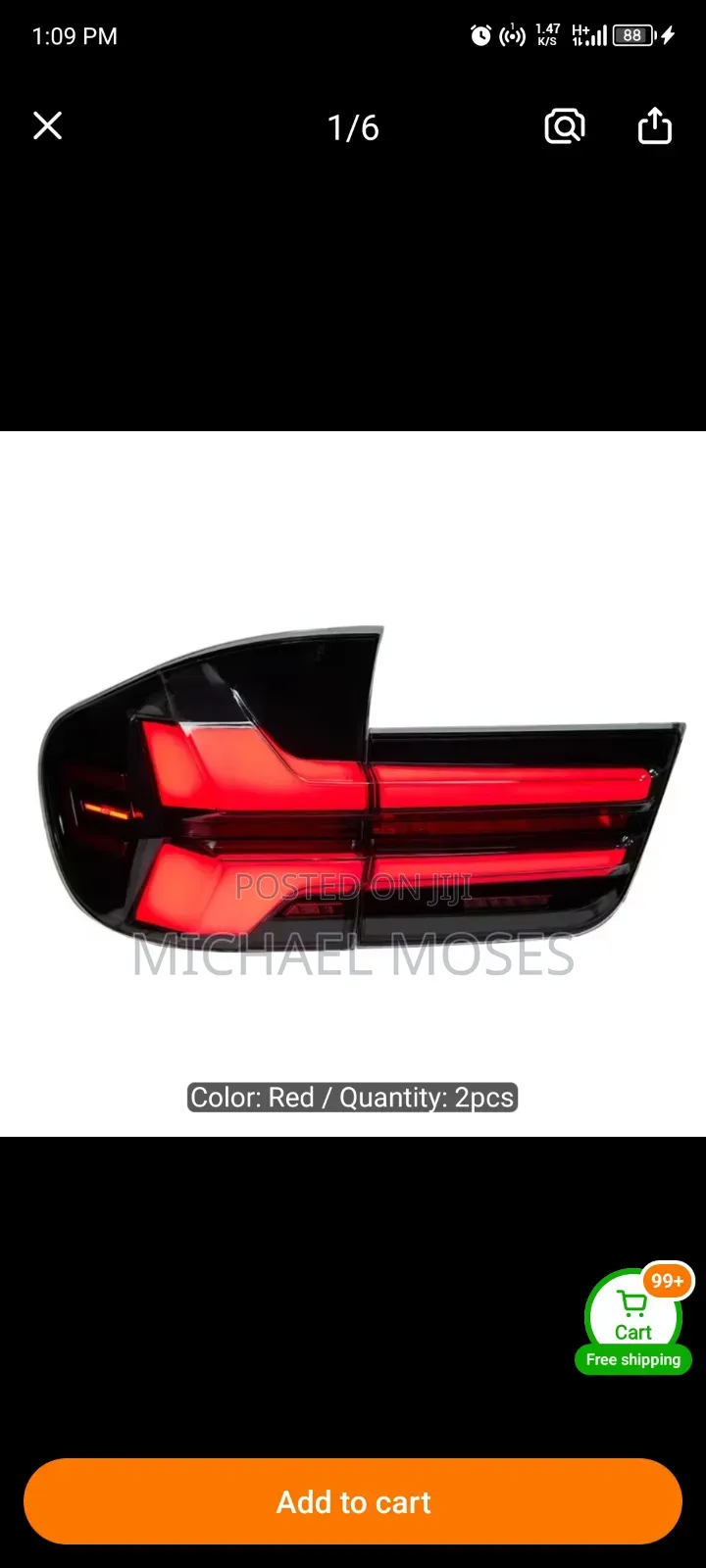 BMW Set of Taillight X5 Led
