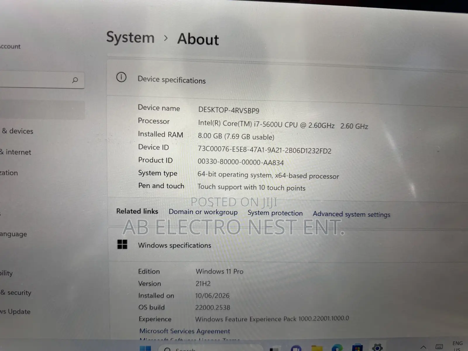 Laptop Lenovo ThinkPad X1 Carbon 8GB Intel Core i7 SSD 512GB