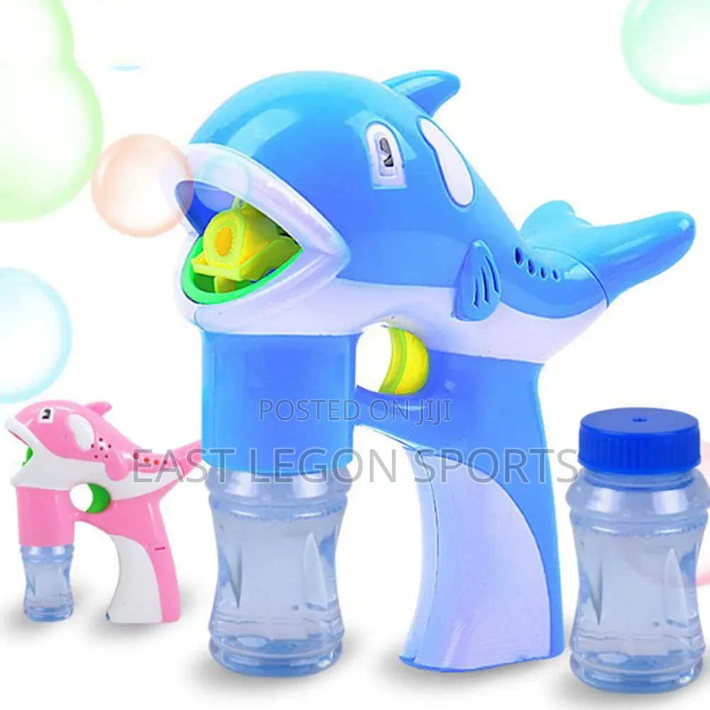 Bubble Gun Water Pistol Dolphin Wand Music Kids Toy