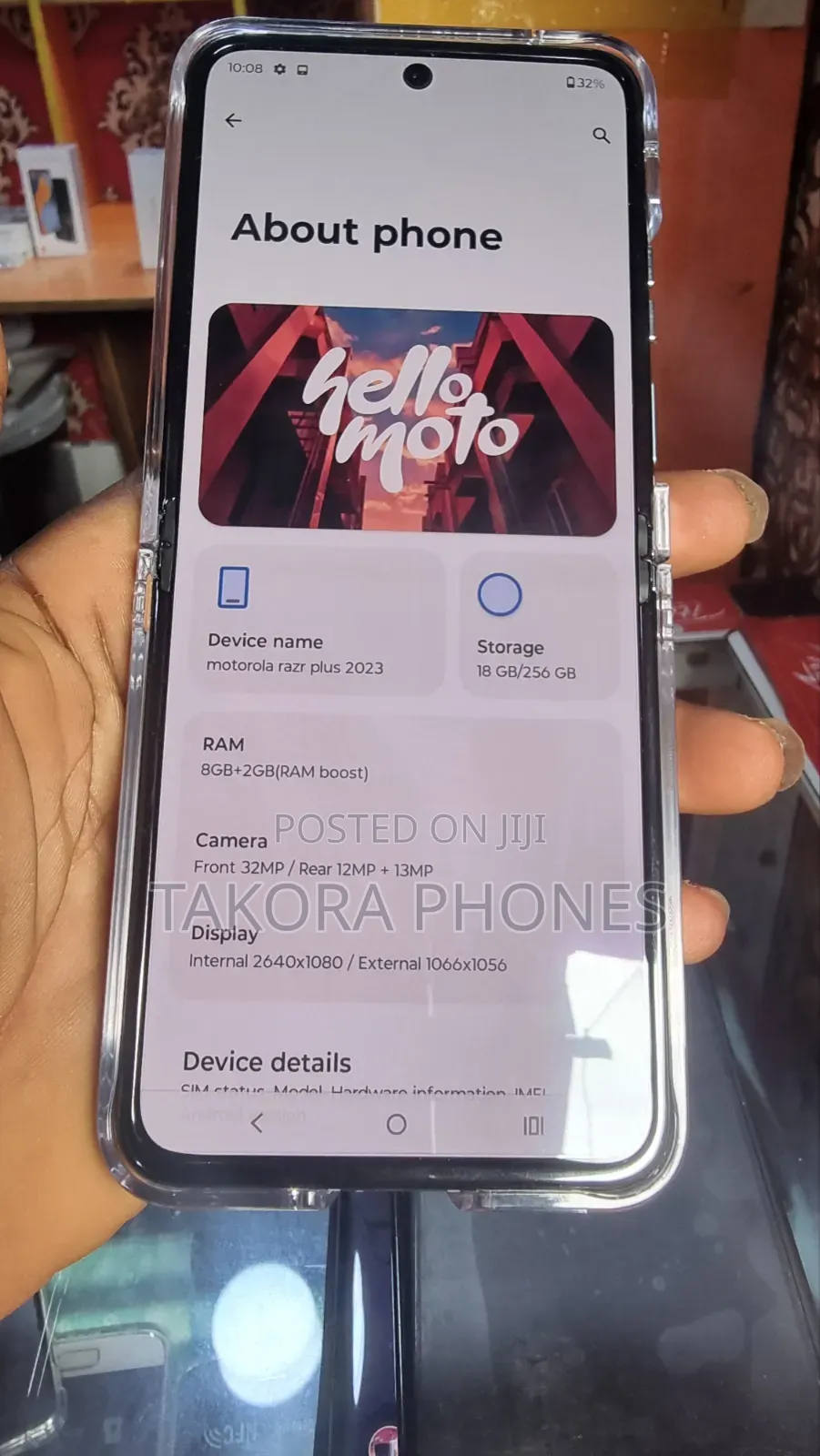 New Motorola Razr 50 256 GB Gray