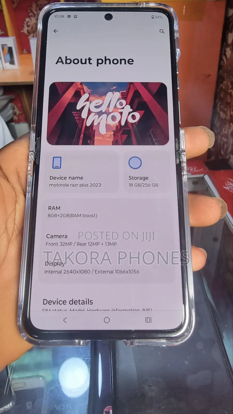 New Motorola Razr 50 256 GB Gray